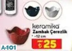 KERAMİKA ZAMBAK ÇEREZLİK 12 CM KERAMİKA ZAMBAK ÇEREZLİK 12 CM